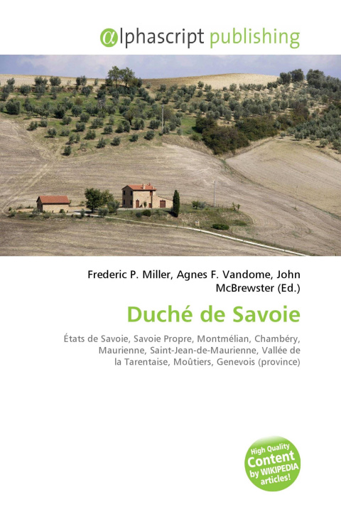 Kniha Duché de Savoie Agnes F. Vandome