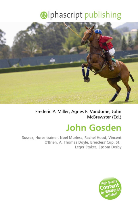 Knjiga John Gosden Agnes F. Vandome