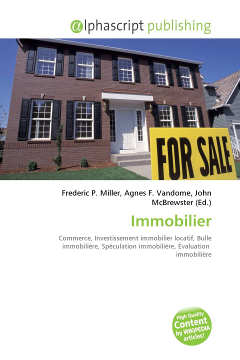 Book Immobilier Agnes F. Vandome
