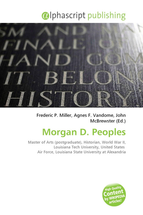 Knjiga Morgan D. Peoples Agnes F. Vandome