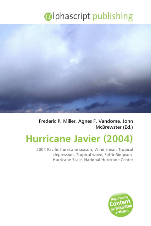 Kniha Hurricane Javier (2004) Agnes F. Vandome