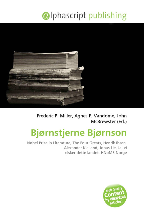 Kniha Bjørnstjerne Bjørnson Agnes F. Vandome