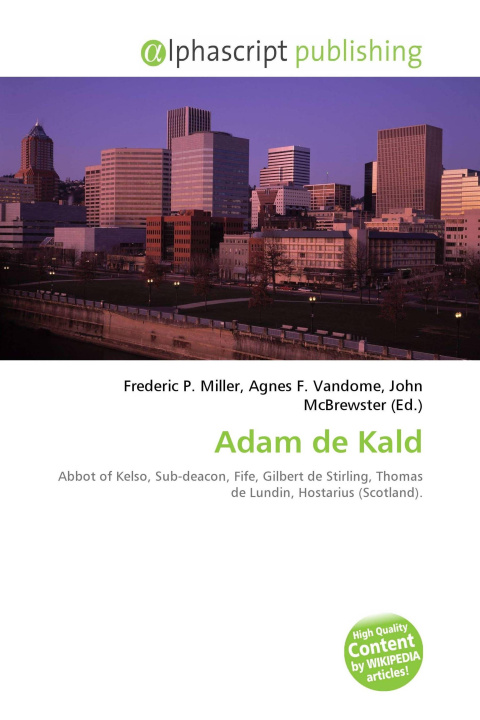 Kniha Adam de Kald Agnes F. Vandome