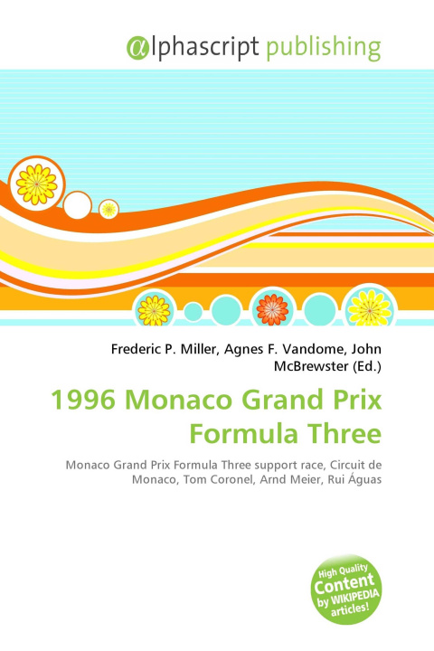 Kniha 1996 Monaco Grand Prix Formula Three Agnes F. Vandome