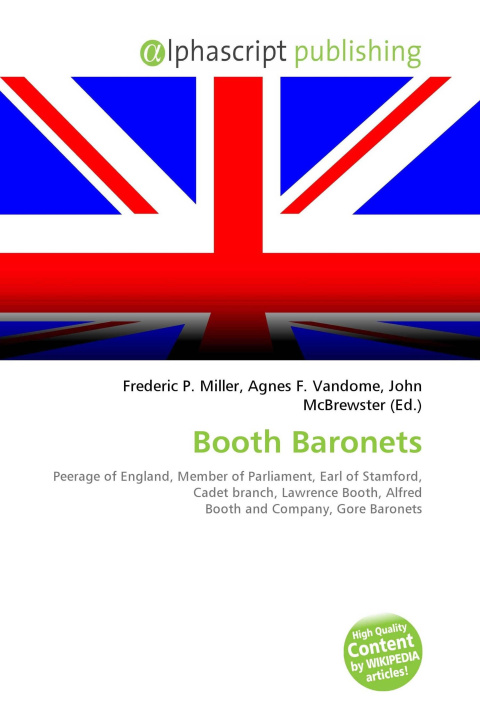Kniha Booth Baronets Agnes F. Vandome