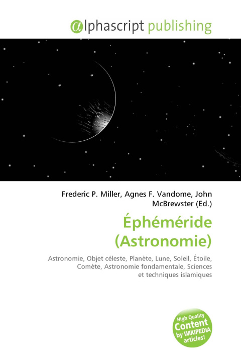 Book Éphéméride (Astronomie) Agnes F. Vandome