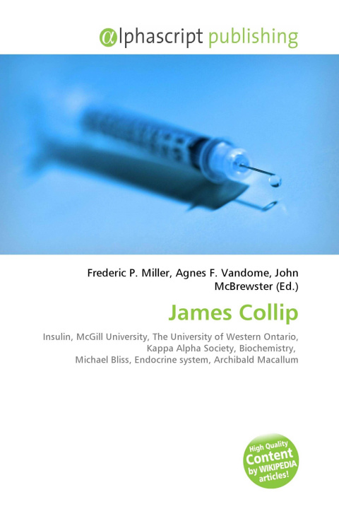 Kniha James Collip Agnes F. Vandome