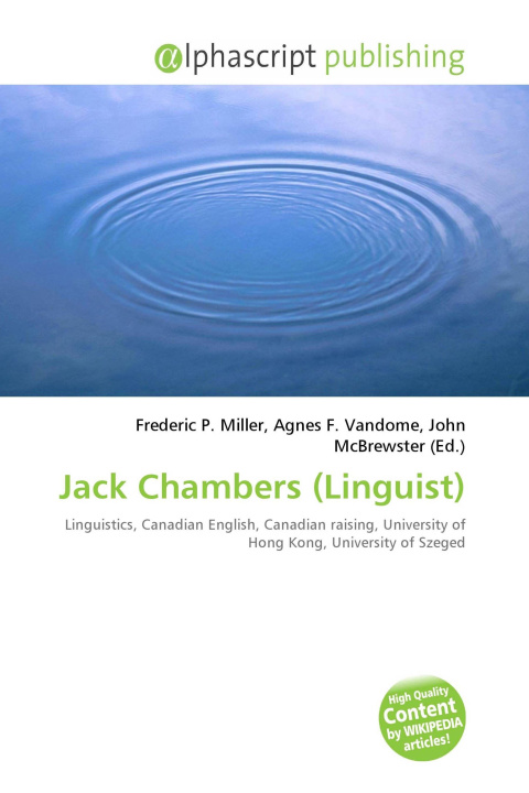 Kniha Jack Chambers (Linguist) Agnes F. Vandome