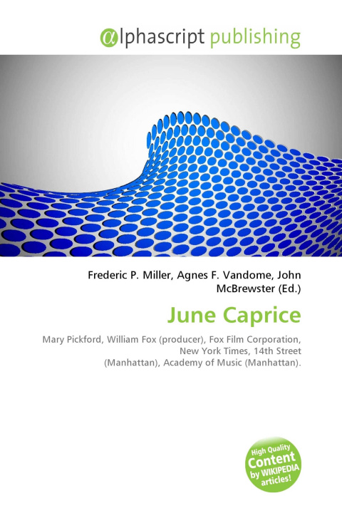 Book June Caprice Agnes F. Vandome