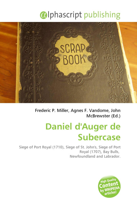 Kniha Daniel d'Auger de Subercase Agnes F. Vandome
