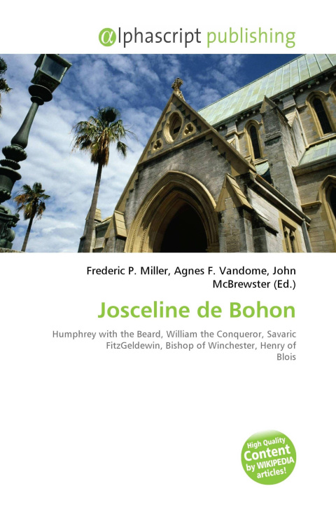 Kniha Josceline de Bohon Agnes F. Vandome