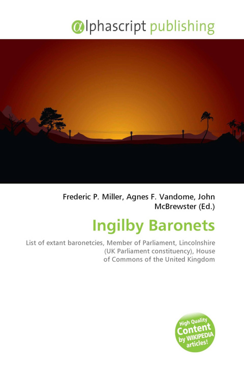Knjiga Ingilby Baronets Agnes F. Vandome