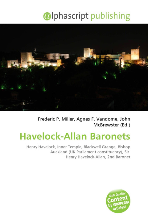 Kniha Havelock-Allan Baronets Agnes F. Vandome