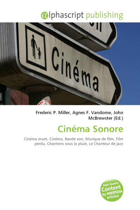 Kniha Cinéma Sonore Agnes F. Vandome
