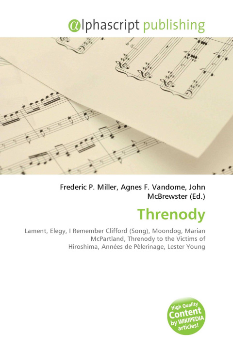 Kniha Threnody Agnes F. Vandome