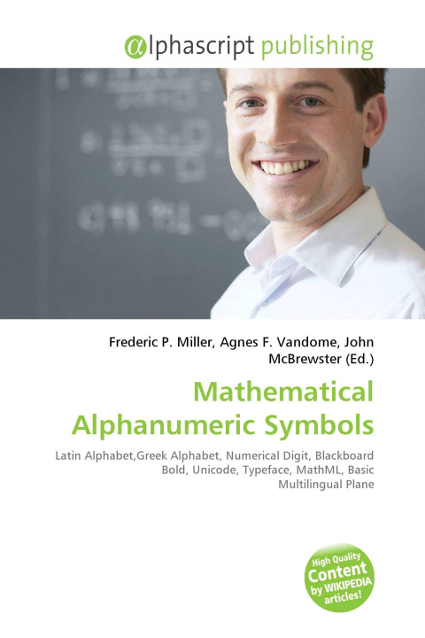 Book Mathematical Alphanumeric Symbols Agnes F. Vandome