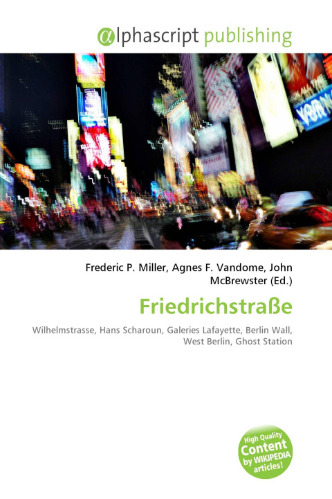 Kniha Friedrichstraße Agnes F. Vandome