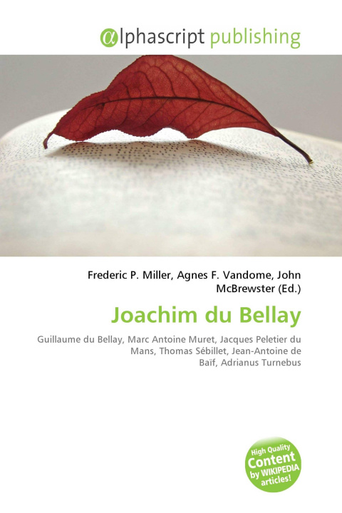 Книга Joachim du Bellay Agnes F. Vandome