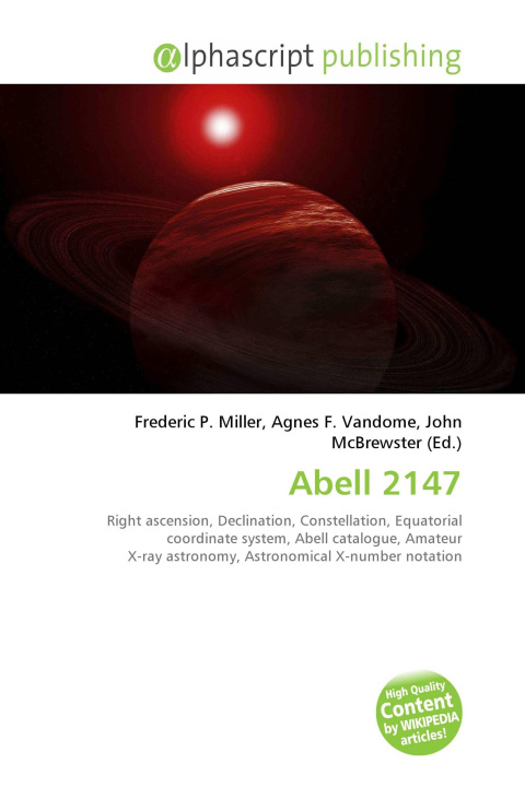 Book Abell 2147 Agnes F. Vandome
