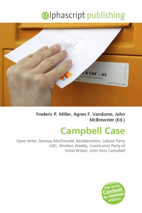 Kniha Campbell Case Agnes F. Vandome