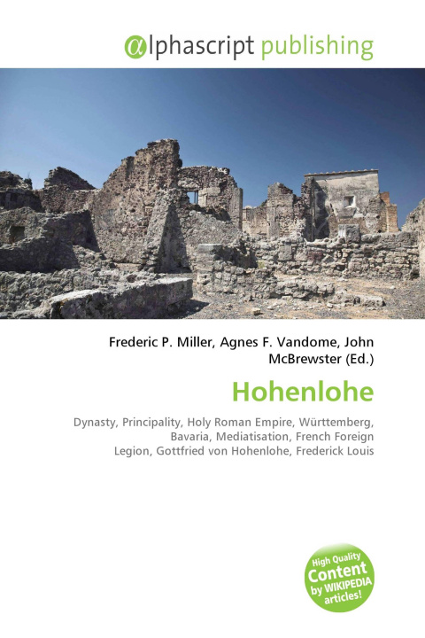 Könyv Hohenlohe Agnes F. Vandome