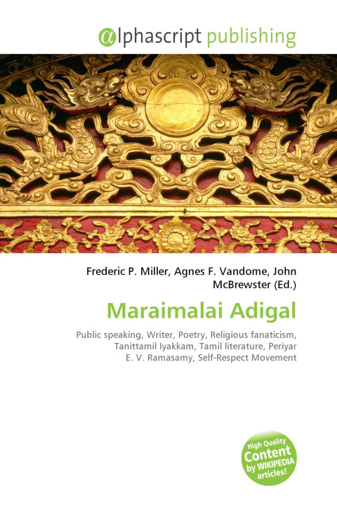 Carte Maraimalai Adigal Agnes F. Vandome