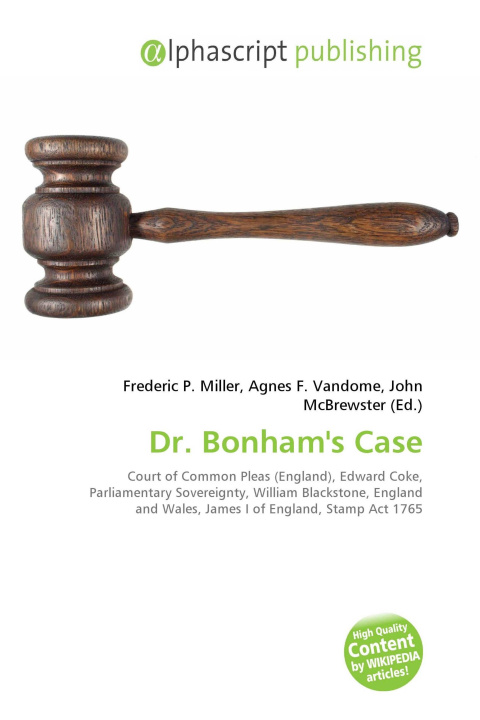 Kniha Dr. Bonham's Case Agnes F. Vandome