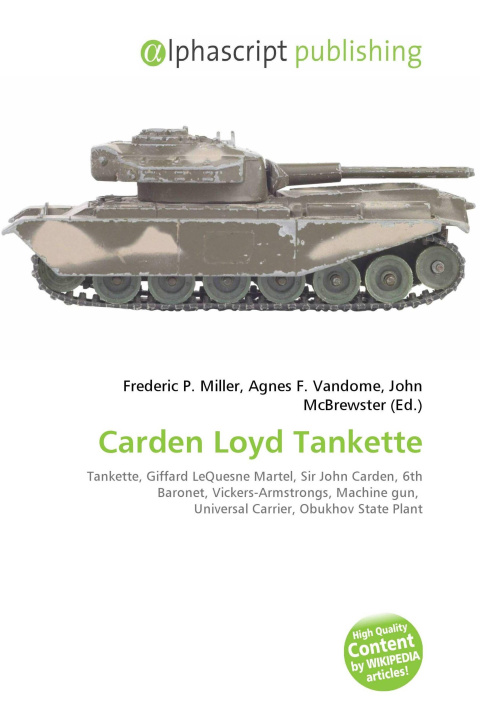 Книга Carden Loyd Tankette Agnes F. Vandome