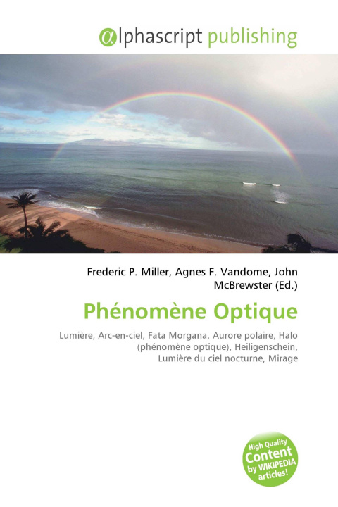 Könyv Phénomène Optique Agnes F. Vandome