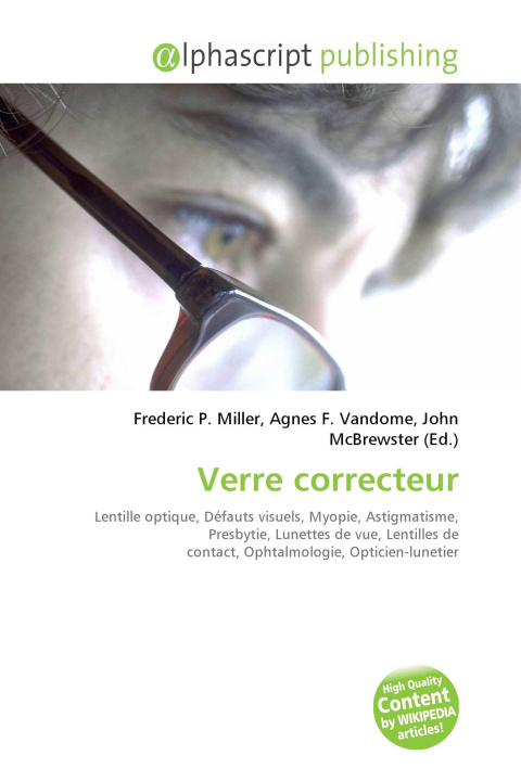Kniha Verre correcteur Agnes F. Vandome