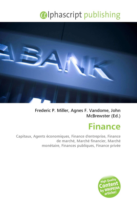 Kniha Finance Agnes F. Vandome