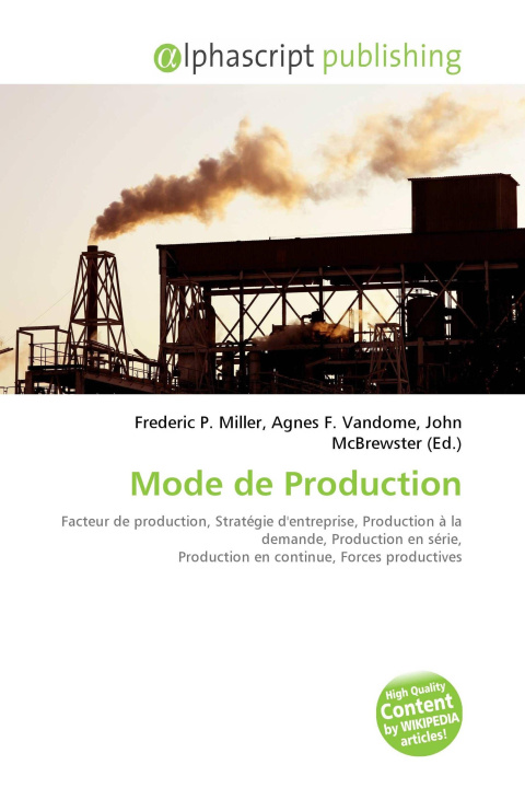 Kniha Mode de Production Agnes F. Vandome