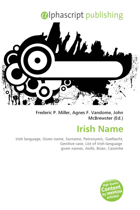 Kniha Irish Name Agnes F. Vandome