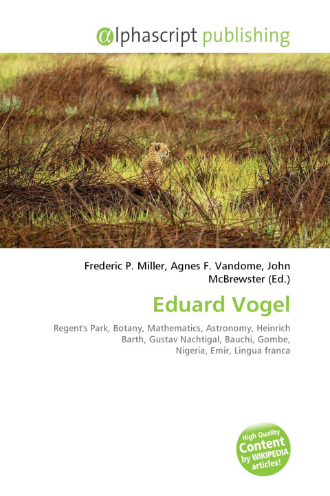 Kniha Eduard Vogel Agnes F. Vandome