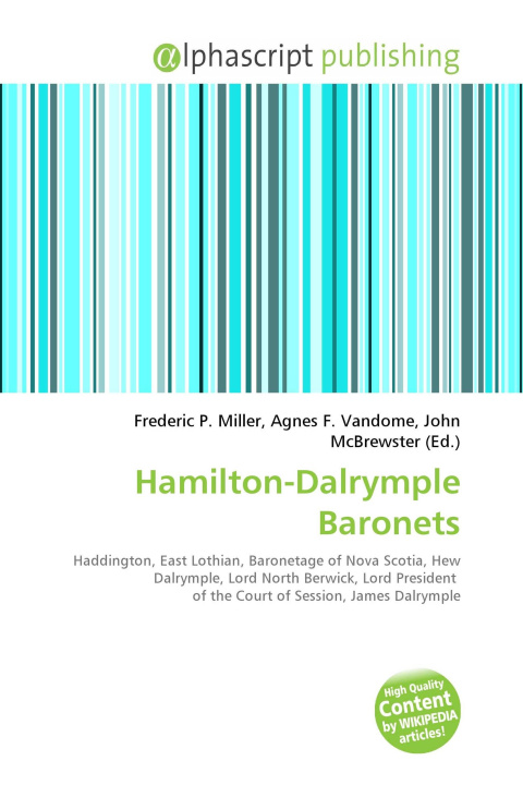 Kniha Hamilton-Dalrymple Baronets Agnes F. Vandome