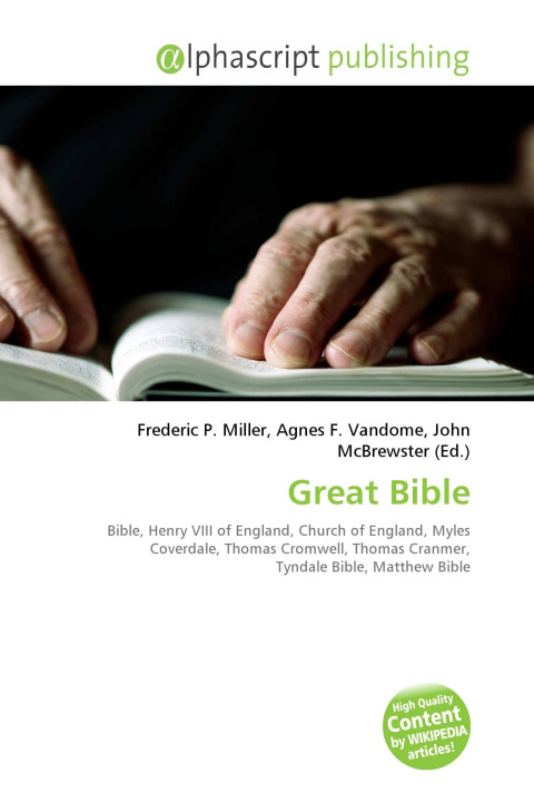 Knjiga Great Bible Agnes F. Vandome