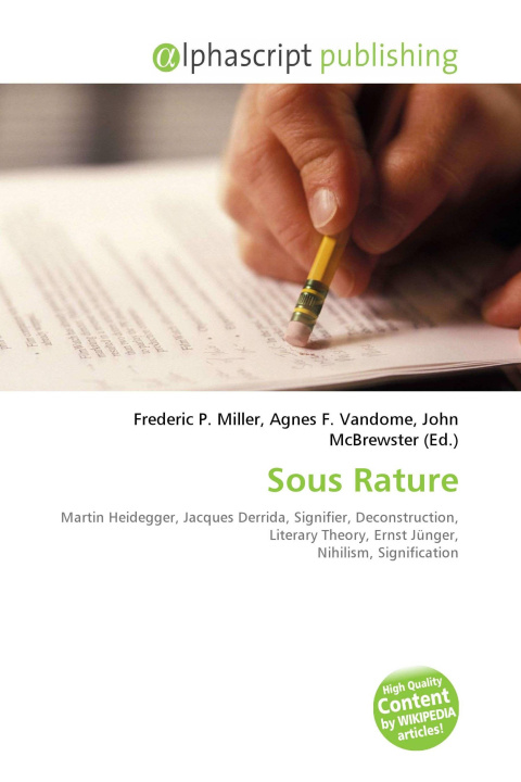 Book Sous Rature Agnes F. Vandome