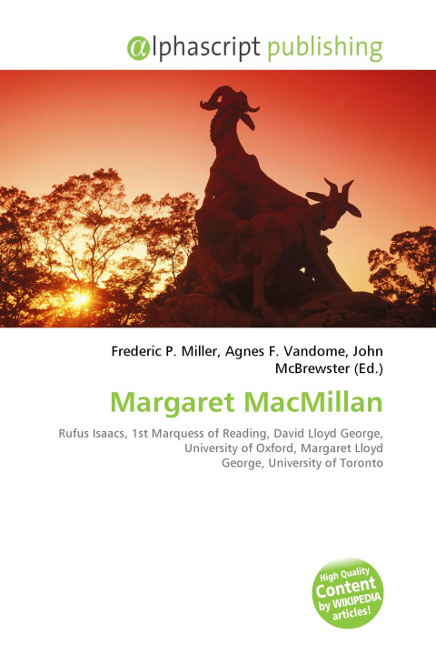 Kniha Margaret MacMillan Agnes F. Vandome