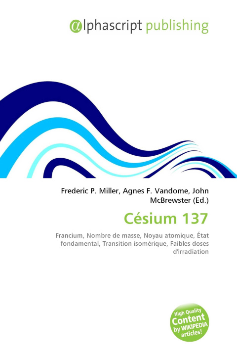 Kniha Césium 137 Agnes F. Vandome