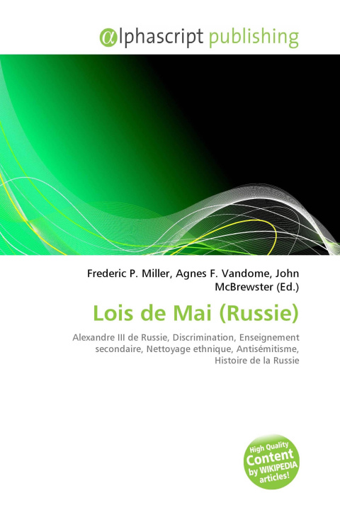 Book Lois de Mai (Russie) Agnes F. Vandome