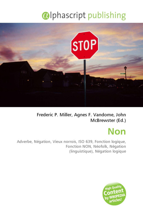 Kniha Non Agnes F. Vandome