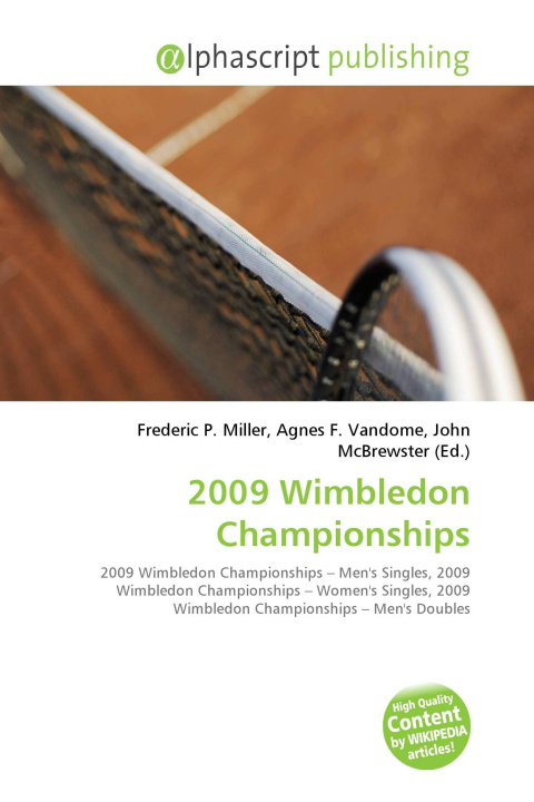 Kniha 2009 Wimbledon Championships Agnes F. Vandome