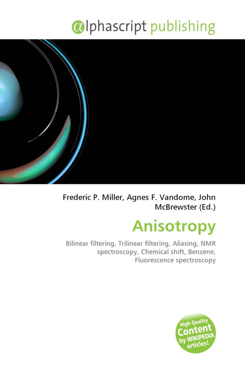 Kniha Anisotropy Agnes F. Vandome