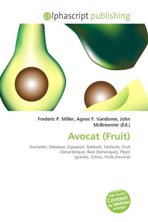 Kniha Avocat (Fruit) Agnes F. Vandome