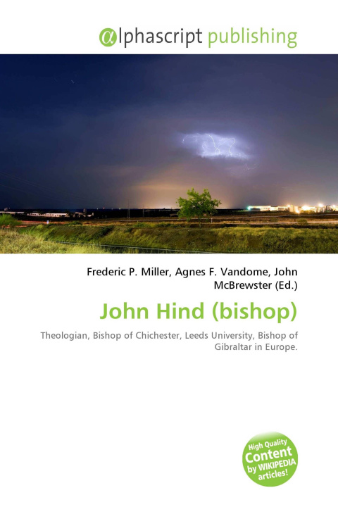 Kniha John Hind (bishop) Agnes F. Vandome