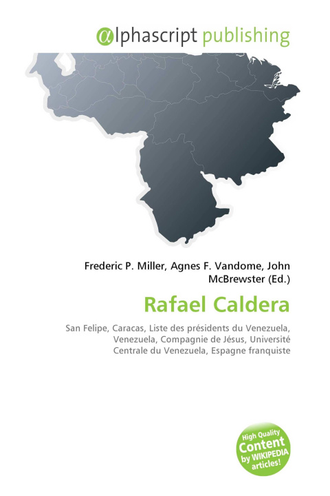 Kniha Rafael Caldera Agnes F. Vandome