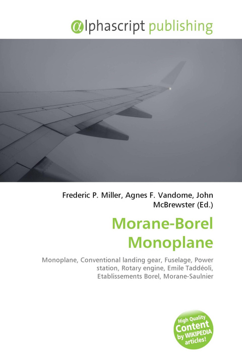 Book Morane-Borel Monoplane Agnes F. Vandome