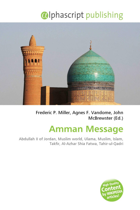 Kniha Amman Message Agnes F. Vandome