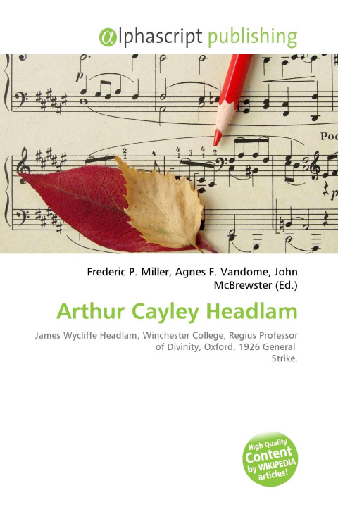 Book Arthur Cayley Headlam Agnes F. Vandome