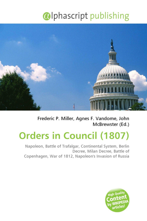 Kniha Orders in Council (1807) Agnes F. Vandome